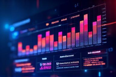 Vibrant graph displaying audience data, demographics, and engagement metrics.